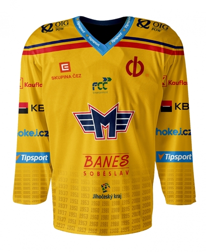 Banes Motor ČB - fan dres  24/25 CUSTOM - žlutý