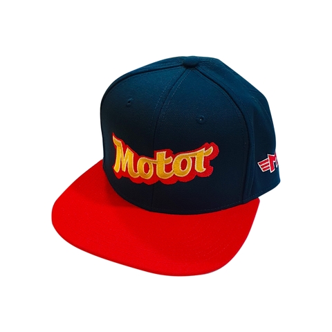 Kšiltovka Motor Retro Snapback – modrá/červená  