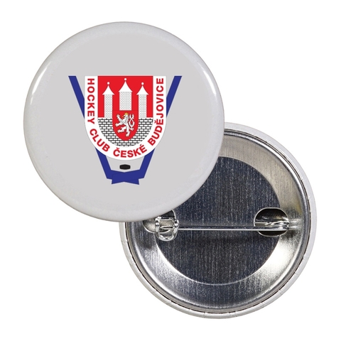 Fan odznak - kolečko, špendlík Č. Budějovice "Hockey club"