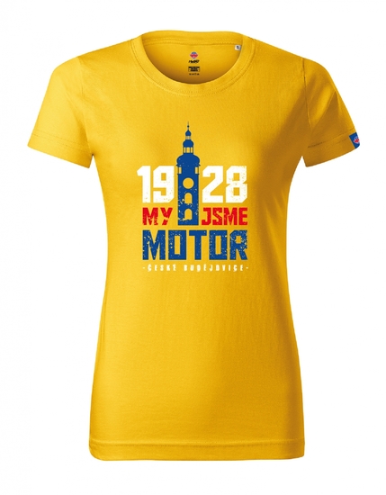 Tričko "Černá věž" žluté / dámské